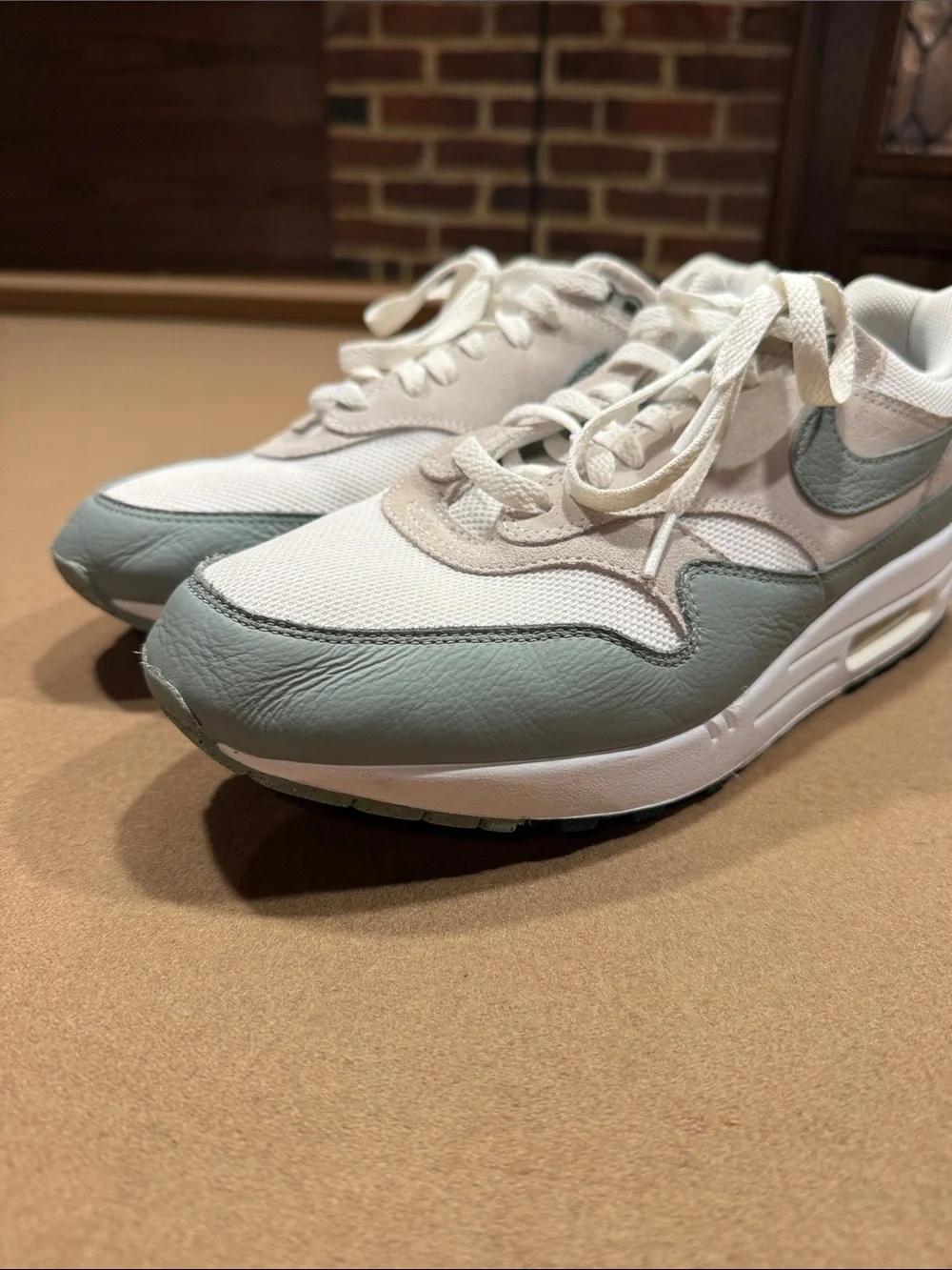 Nike Men’s Air Max Low-Top Sneaker in Cream & Sage
